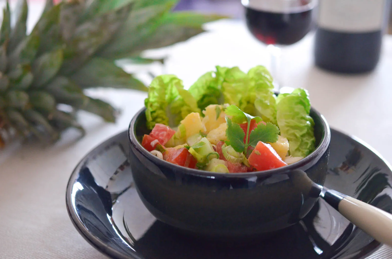 Salade Tahitienne Ananas Végétarien (8 Sur 8)