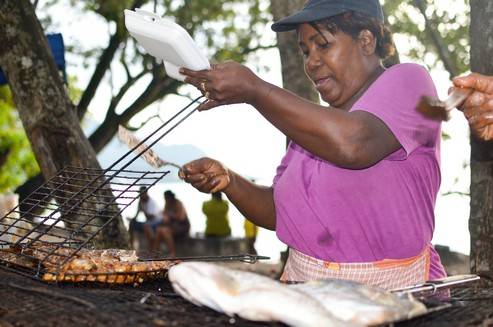 Seychelles Beauvallon Market Fish