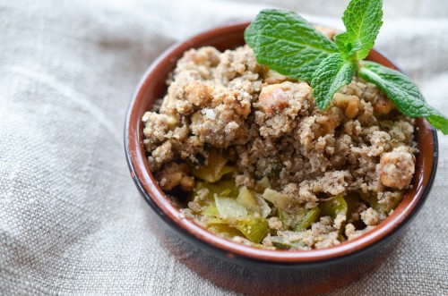 Crumble de poireaux