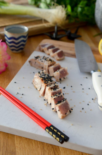 Tataki de thon sésame