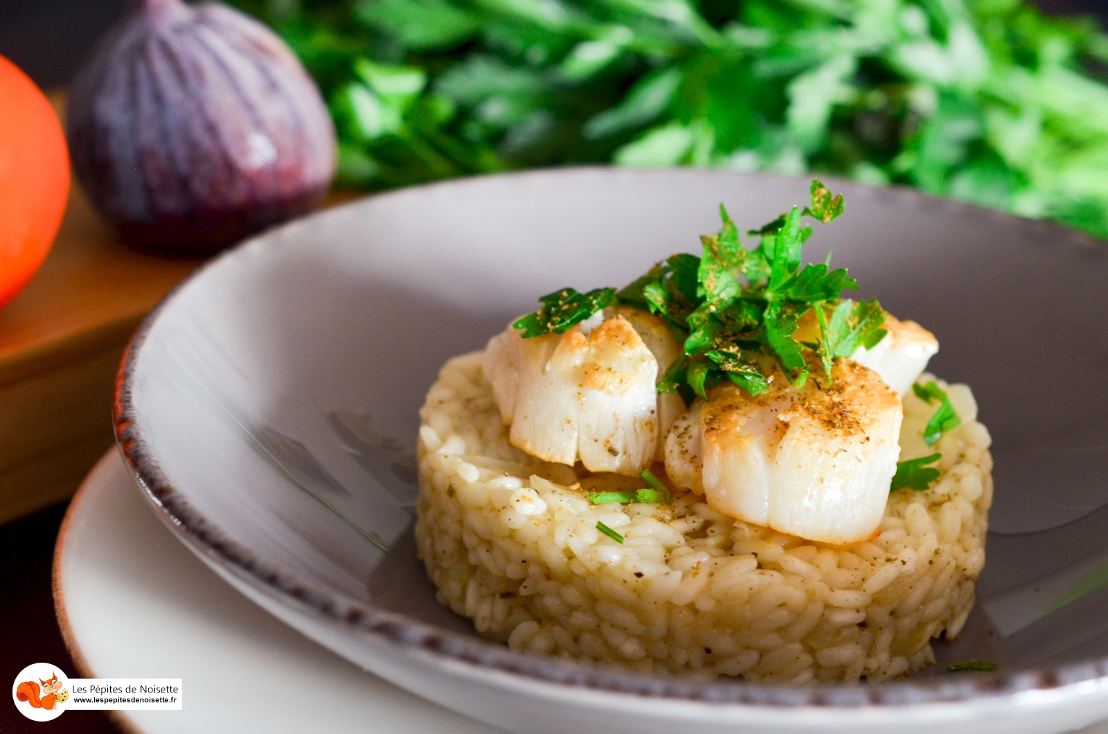 Risotto de saint jacques aux épices douces - Les Pépites de Noisette