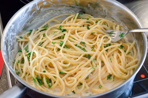 Linguine aux Saint-Jacques