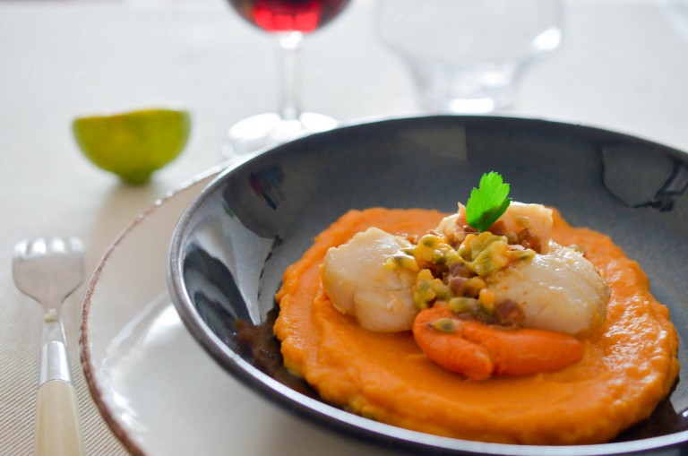 Saint Jacques Passion Et Sa Mousseline De Patates Douces