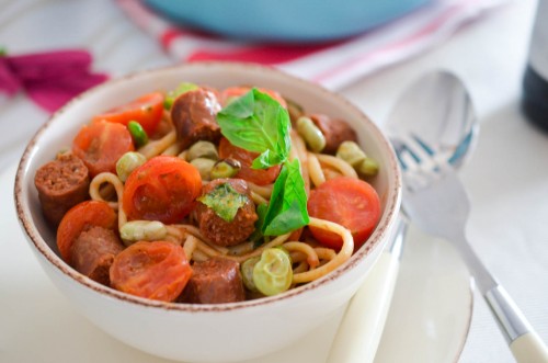 Spaghettis_Merguez_tomates_fèves (9 sur 9)