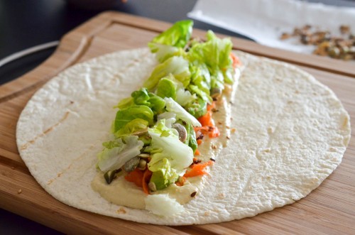 Veggie Wrap au houmous