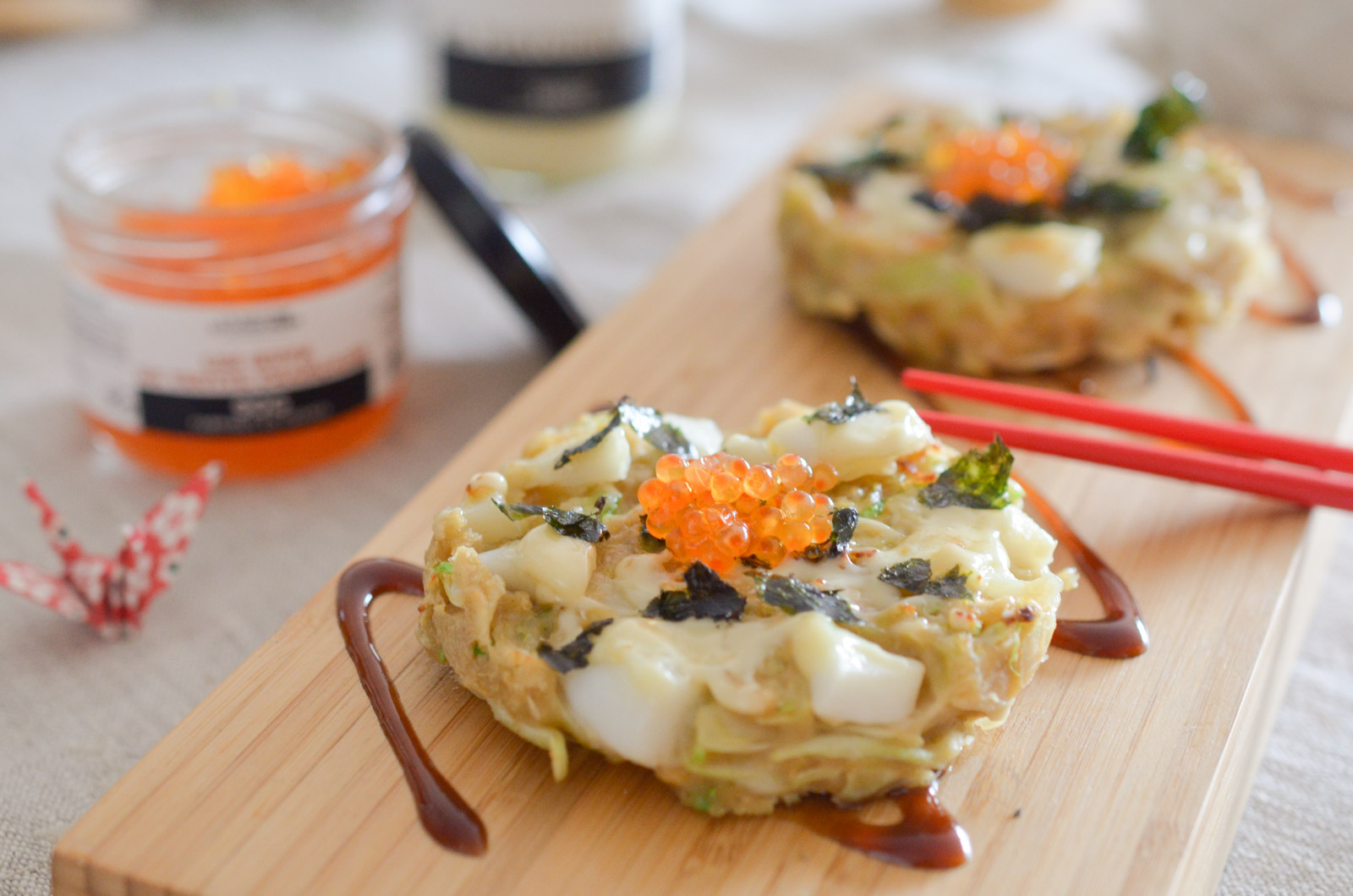 Okonomiyaki Calamars Oeuf Truite (3 Sur 9)