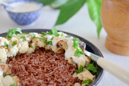 Chou Fleur Roti Au Cumin Et Sa Sauce Au Yaourt Les Pepites De