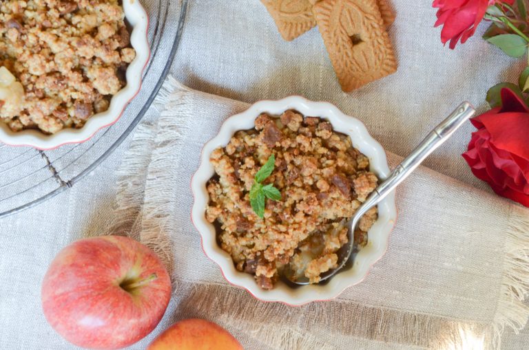 Crumble de pommes aux spéculoos