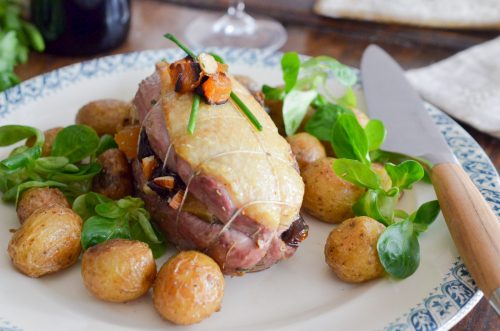 Rôti de filets de canette aux fruits secs