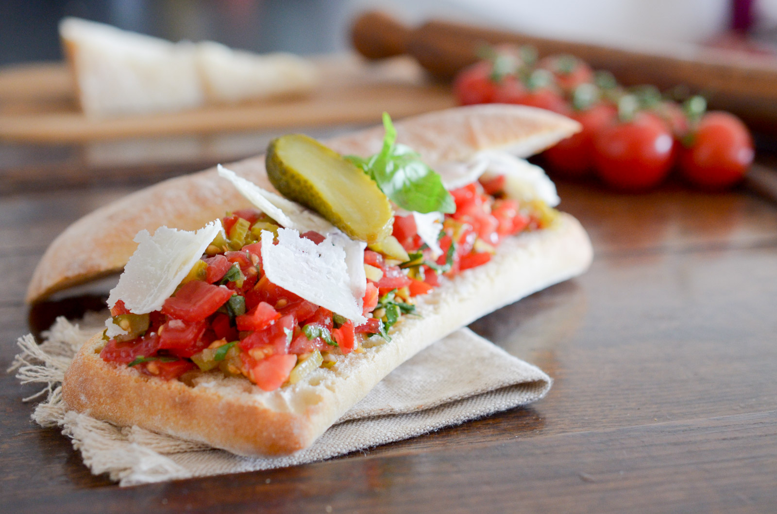 Bruschetta à l&amp;#39;italienne aux cornichons - Les Pépites de Noisette