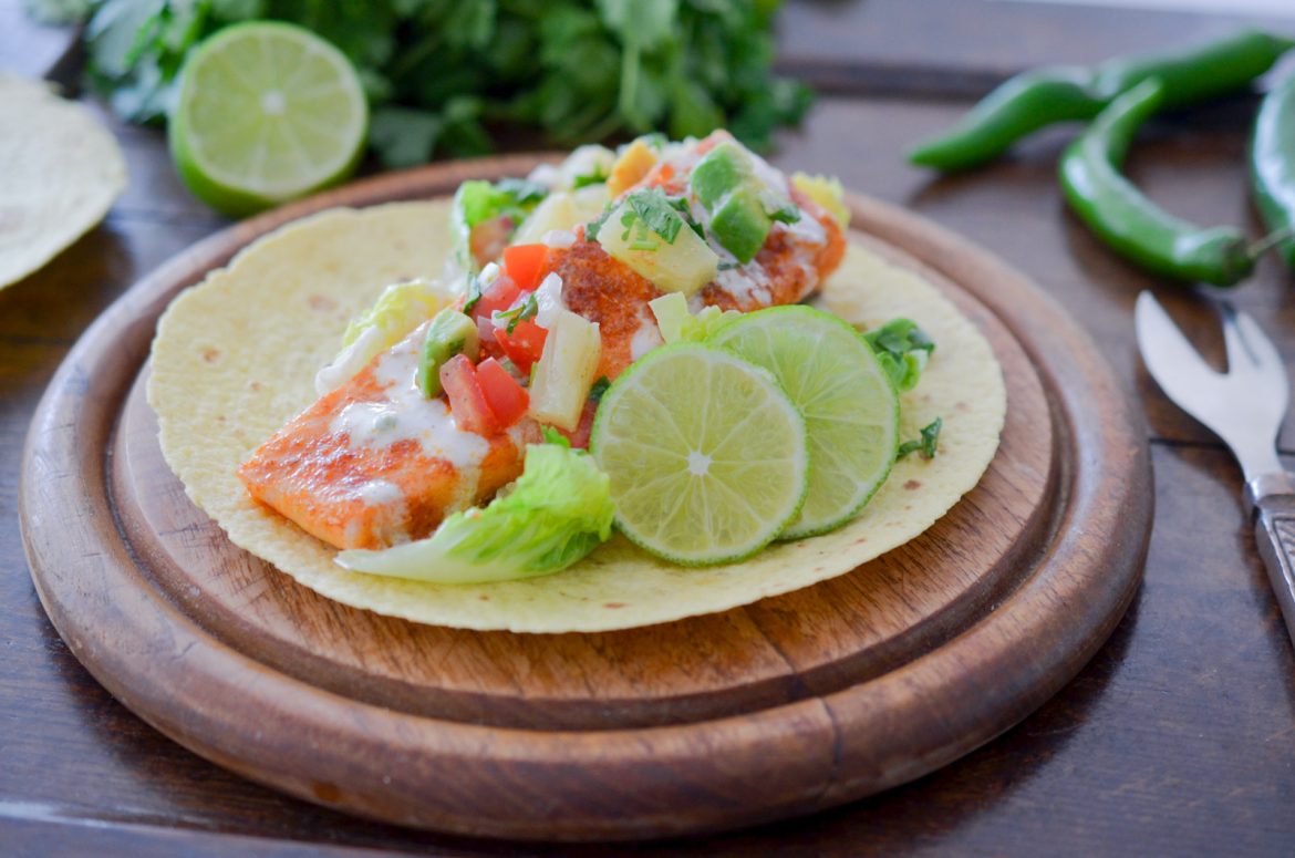 Tacos Saumon Salsa Ananas (10 Sur 10)