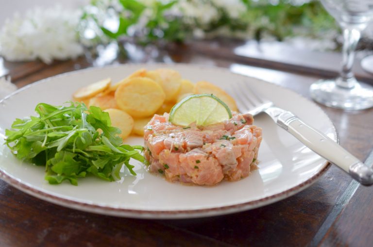 Tartare De Saumon Au Gingembre Et Citron Vert Les Pepites De