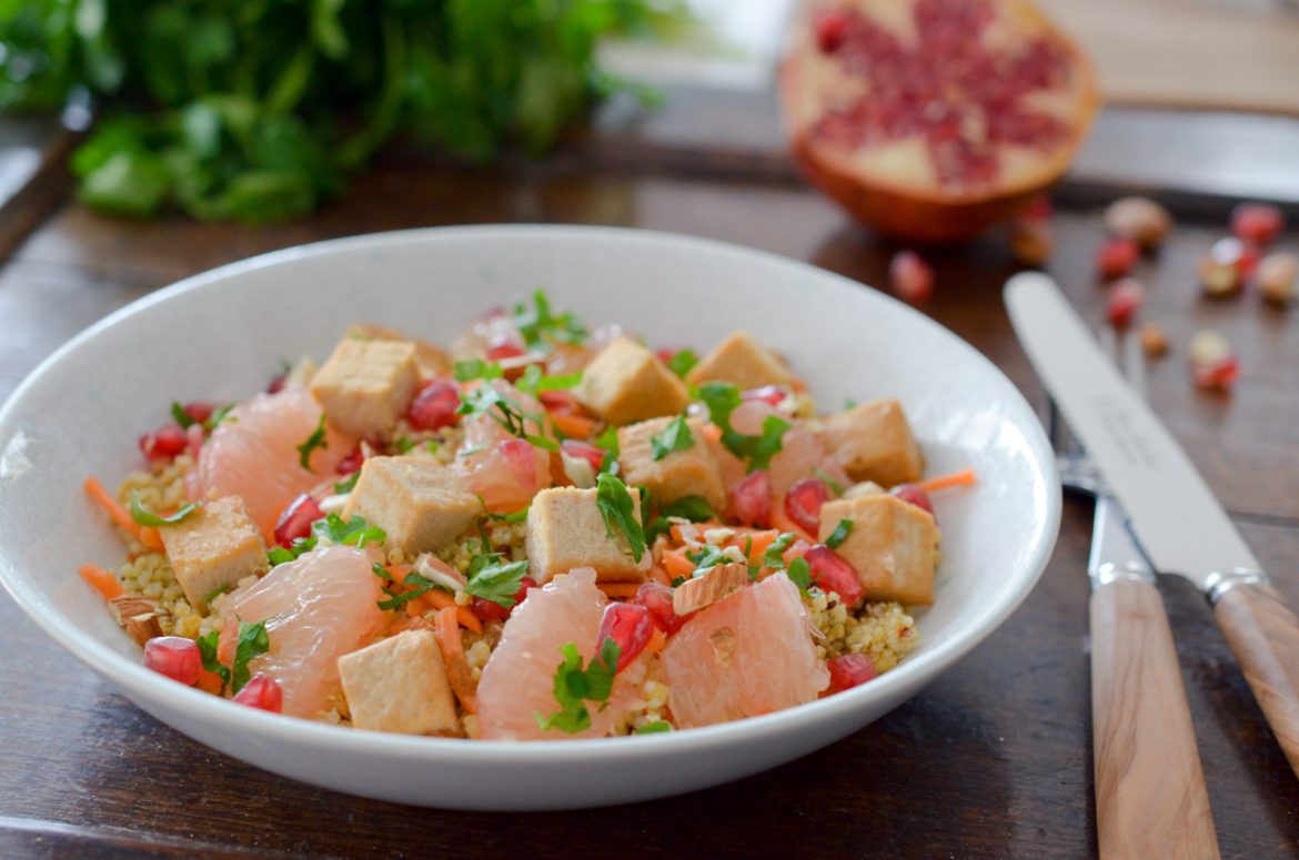 Assiette Vitamine Tofu Grenade (1 Sur 9)