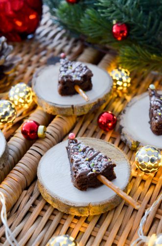 Sapins tout chocolat façon sucettes de Noël