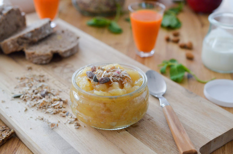 Compote de pommes au micro onde spécial Coco Sweet Les Pépites de Noisette