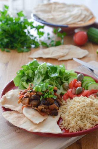 Salade d'aubergines à la marocaine