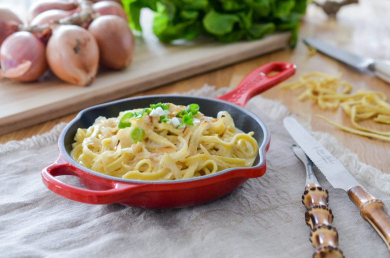 Spaetzle aux oignons et au fromage - Les Pépites de Noisette