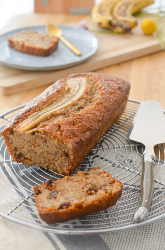 Cake à la banane épices et fruits secs