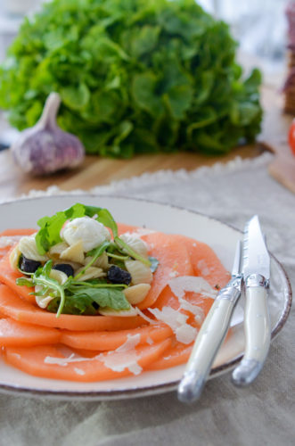 Carpaccio de melon à l'italienne