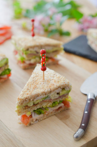 Club sandwich poulet avocat