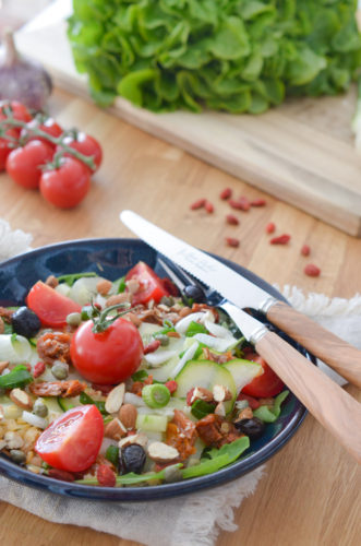 Salade énergie aux lentilles corail et baies de goji