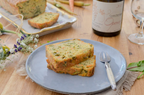 Cake fondant au reblochon courgette, carotte, cumin