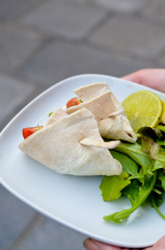 Galettes mexicaines au boudin noir