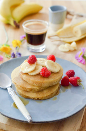 Pancakes au café