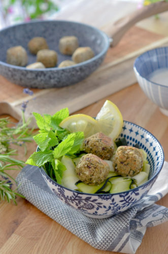 Boulettes végétariennes aux courgettes citronnées