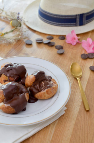 Profiteroles glacées au chocolat