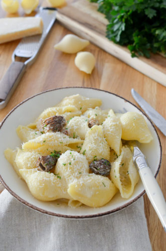 Pâtes aux morilles