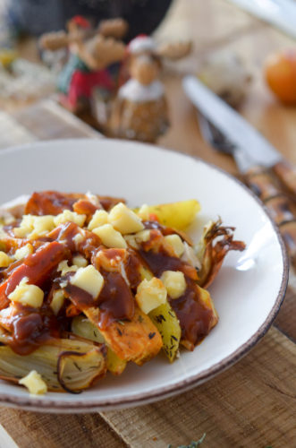 Poutine aux carottes à la friteuse à air - Mouvement J'aime les fruits et  légumes