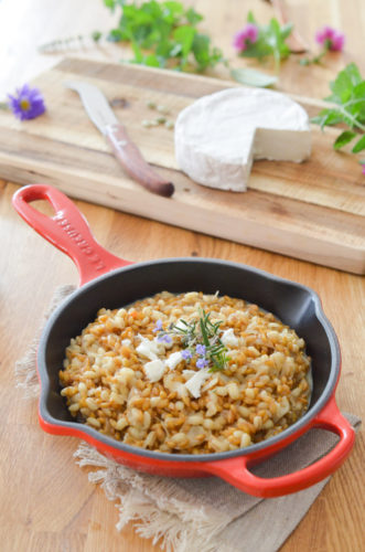 Risotto de petit épeautre au chèvre