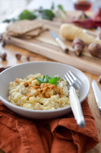 Risotto crémeux aux légumes oubliés