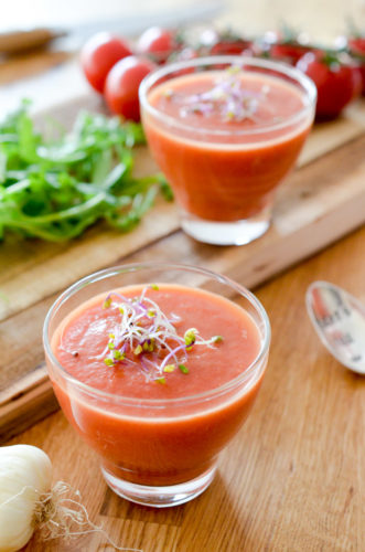 Gaspacho d'hiver à la tomate