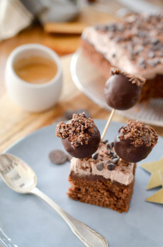 Pop cakes chocolat café