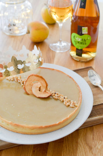 Tarte au caramel de pommes