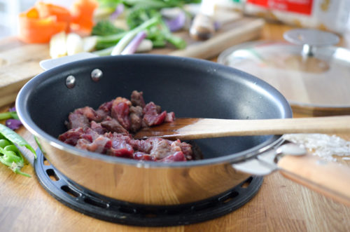 Riz sauté au boeuf à la chinoise