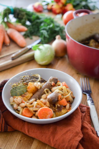 Cassoulet végétarien aux carottes