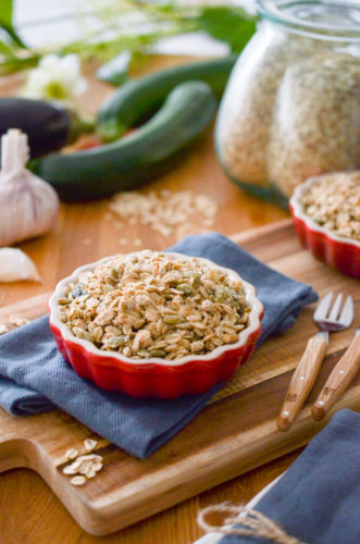 Crumble de légumes à l'avoine