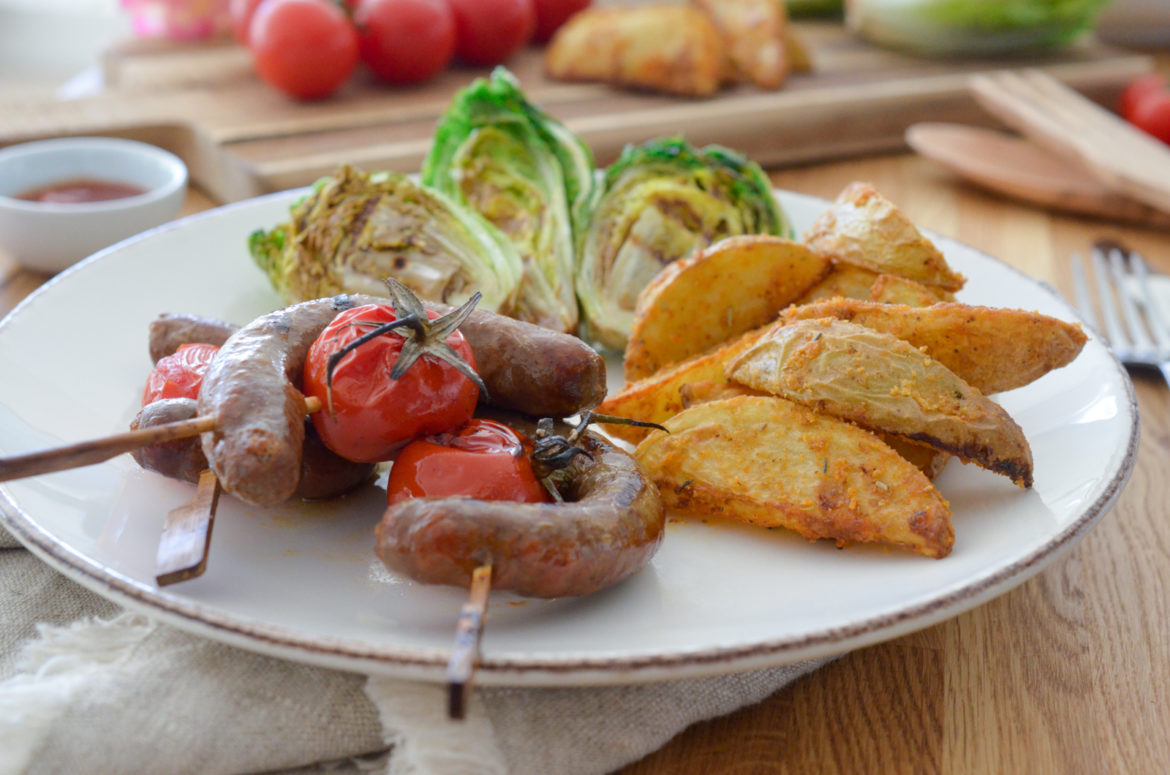 Recette Brochettes Saucisses Potatoes 2