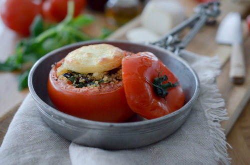 Recette Tomates Farcies Quinoa Crottin Ete 