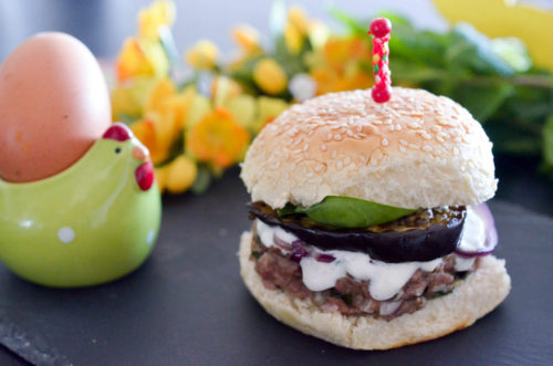 Burger Agneau Aubergine
