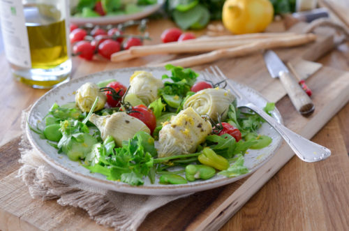 Recette Salade Artichauts Feves Citron 12