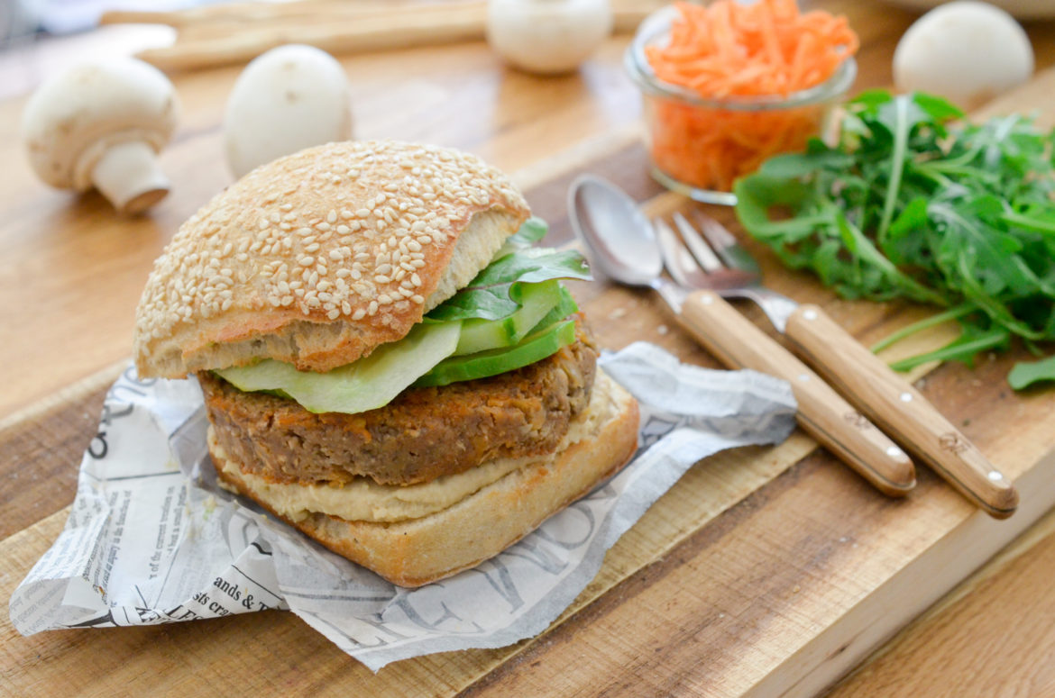 Recette Burgur Vegan Champignons Miso 11