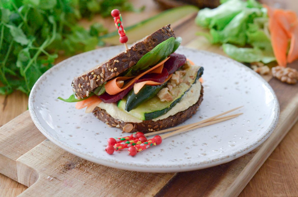 Recette Club Sandwich Vegan Houmous