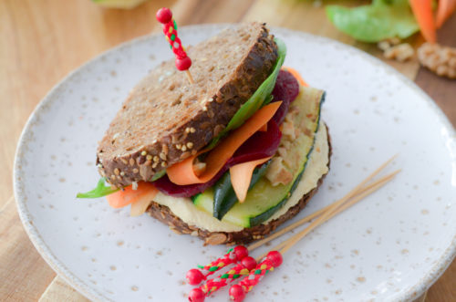 Recette Club Sandwich Vegan Houmous 2