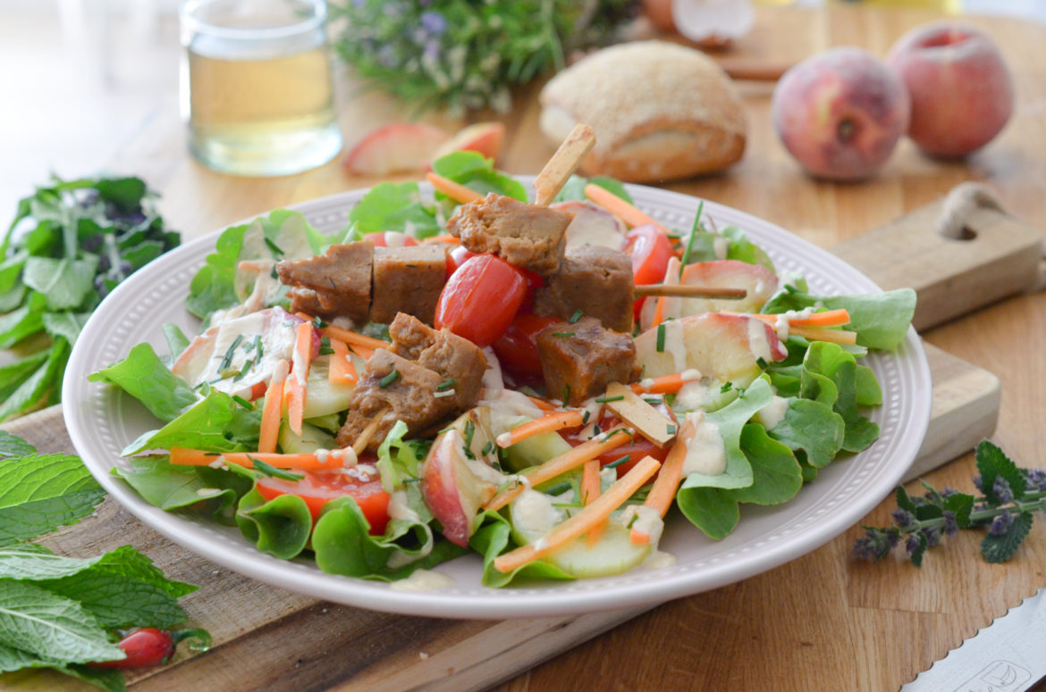 Recettes Salade Brochettes Seitan