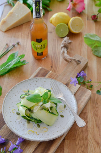 Recettes Salade Courgettes Citron Parmesan Coeur De Pom 