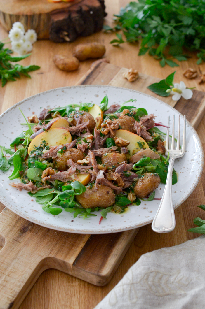 Salade au confit de canard Les Pépites de Noisette